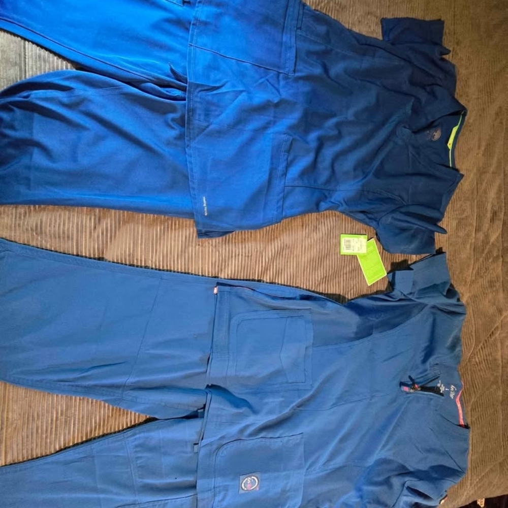 Koi Women's Blue Scrub Set